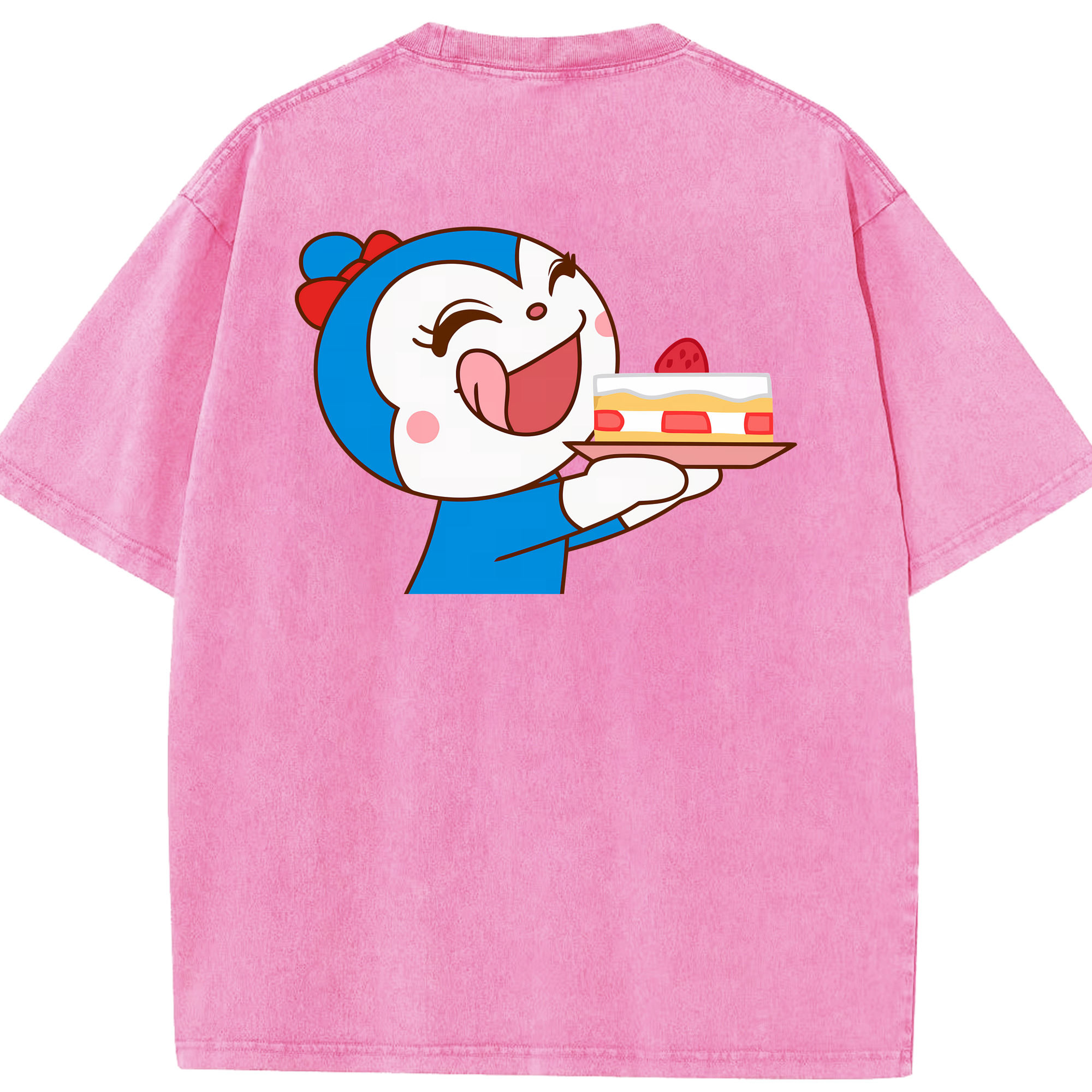 （画像用） アンパンマン Anpanman 綿100% ヴィンテージ風 半袖Tシャツ（背面プリント）